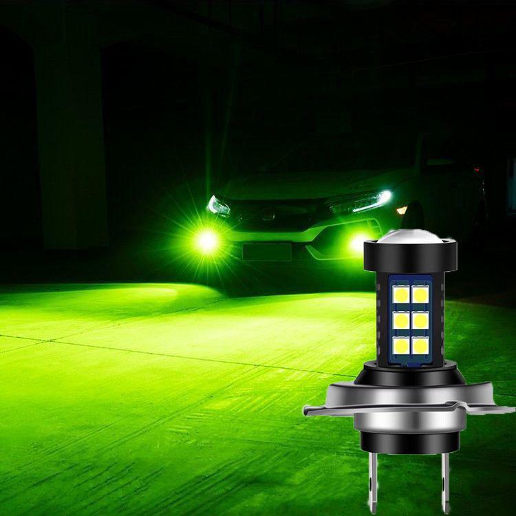 H7 220W LED Seven Color Car Front Fog Light Super Bright Headlight Natural/ Strobe Light Car Light Bulb