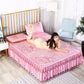 Bed Skirt and Pillowcase Three-piece Bed Set Home Bedding Noble Style