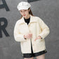 Casual Winter Coat Sweater Fashion Jacket Fleece Wear Both Sides Long Sleeve Faux Fur Coat