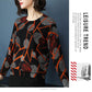 Spring  Autumn Women Short Polka Dot Printed Sweater OL Style Wool Sweater Warm Jumper Top Plus Size Pullover Sweater Outwear
