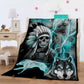 3D Wolf Printing Theme blanket Housewarming Gift Decoration summer blanket Plush blanket