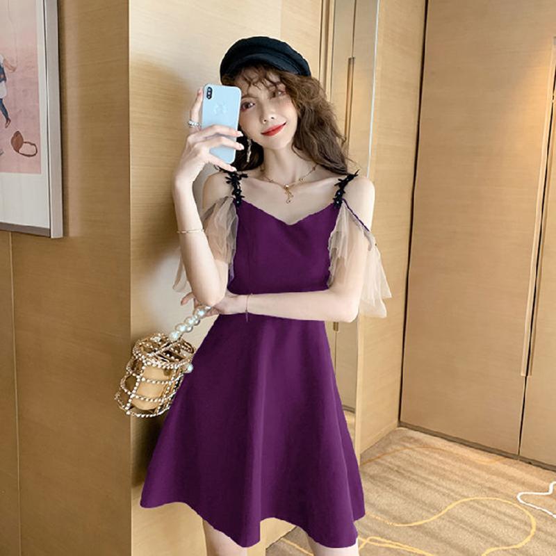 Black Suspender Skirt Female Summer Sexy Strapless Waist Waist Slimming Light Mature Dress A-line Skirt Sexy and Cute