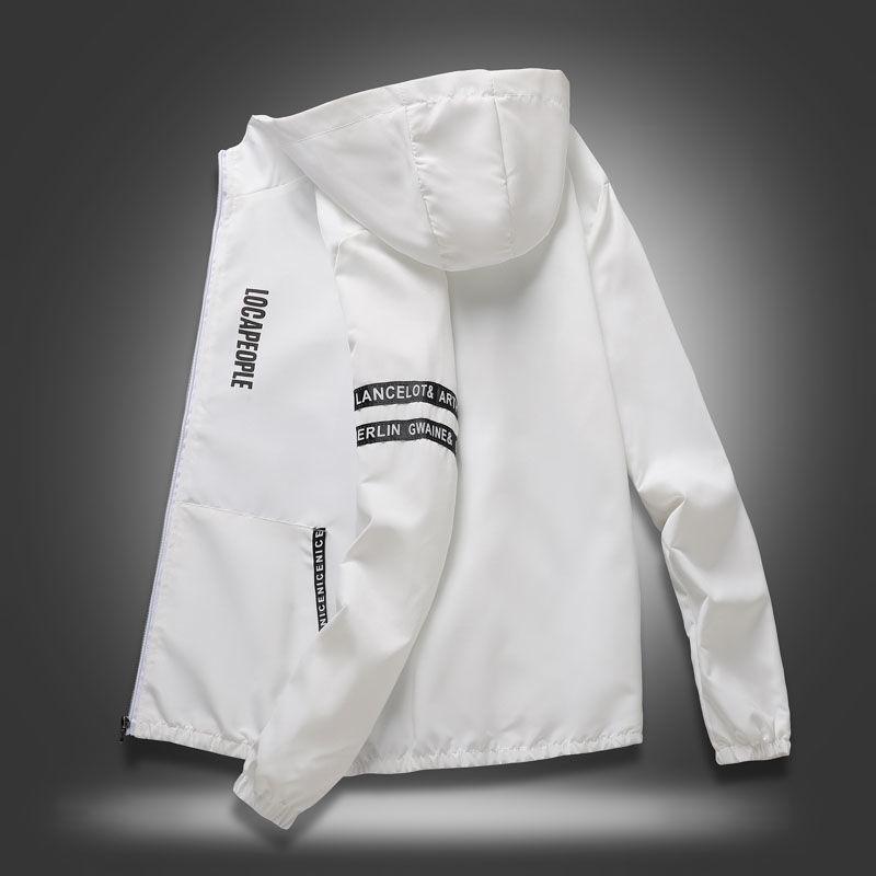 Sports and Leisure Jacket Loose Jacket Spring and Autumn Men's Jacket Youth Solid Color Hooded