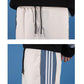 WTEMPO Men's Buttoned Pants Straight Basketball Sweatpants Plus Size Loose Casual Pants
