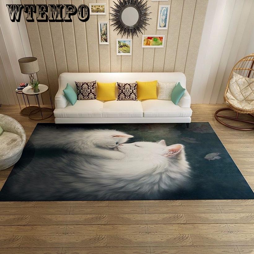 Nordic Simplicity Carpet Sitting Room The Bedroom Tea Table Rugs Non-slip Geometric Carpets