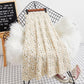 Cool Printed Chiffon Skirt Women's Summer Mid-length Small Fresh Floral High-waisted Over-the-knee Long Skirt