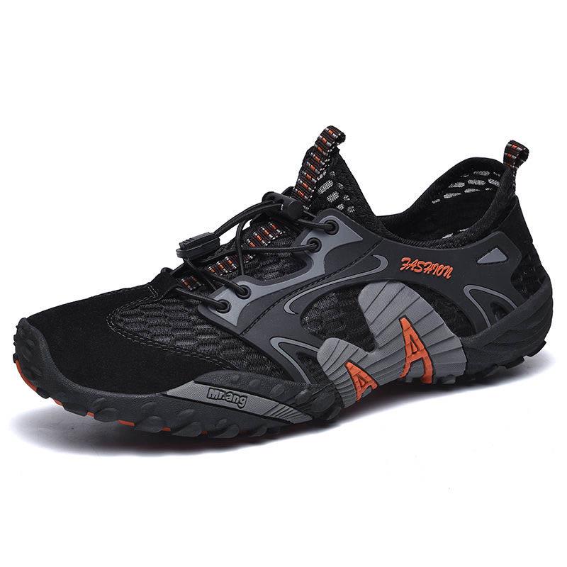 Plus Size 38-48 Summer Men Sneakers Hiking Shoes Lightweight Breathable Basketball Running Shoes Deodorant Waterproof Mesh Shoes