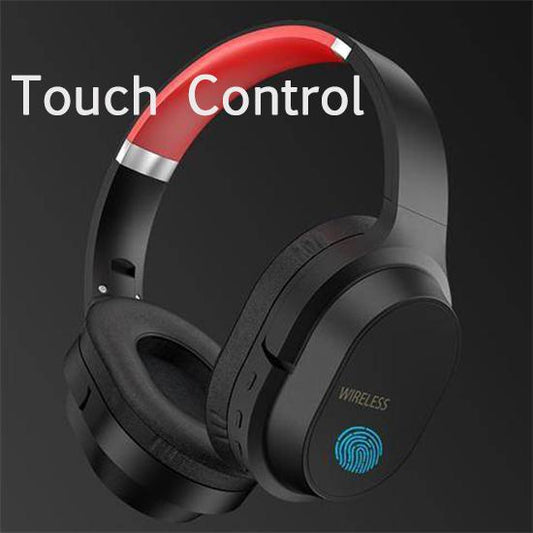 Bluetooth V5.0 Headphone Touch Control Wireless Earphones Noise Cancelling Hifi Headset for PC Phone