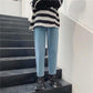WTEMPO Men Elasticity Slim Fit Jeans Men's Four Seasons Paragraph Straight-Cut Loose-Fit Casual Long Pants