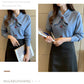 Bow Thick Slim Bottoming Shirt Women Winter Was Thin Knitted Elegant temperament Sweater
