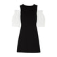 Retro Hepburn Style Waist Slimming Dress Feminine Sense Package Hip Round Neck Strapless Puff Sleeve Dress Slim Sexy Dress
