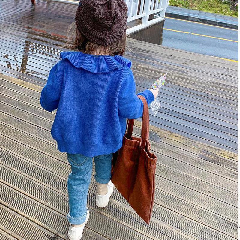 Little Girl Autumn Long-sleeved Sweater Children's Knitted Cardigan Jacket Fashion Baby Top