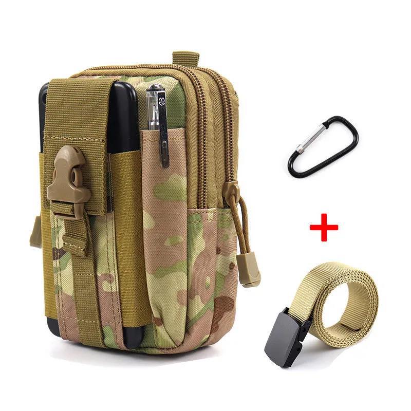Men's Mountaineering Cycling Multifunctional Waist Bag Mobile Phone Bag Outdoor Travel Hiking Waist Bag Sports Tactical Bag