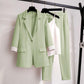 Women's Set Long Sleeve Blazer Pants Suit Office Lady Tracksuit Three Piece Set Fitness Outfits Streetwear Autumn Winter