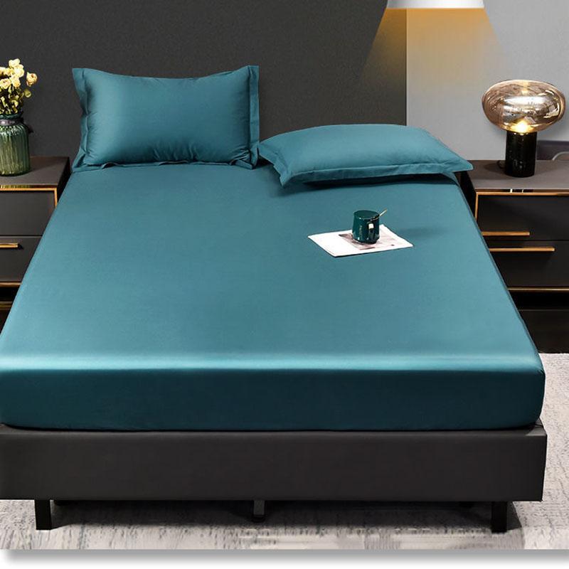 Long-staple Cotton Bed Sheet Bedspread Mattress Protector Cotton Embroidered Four Seasons Non-slip Sheets