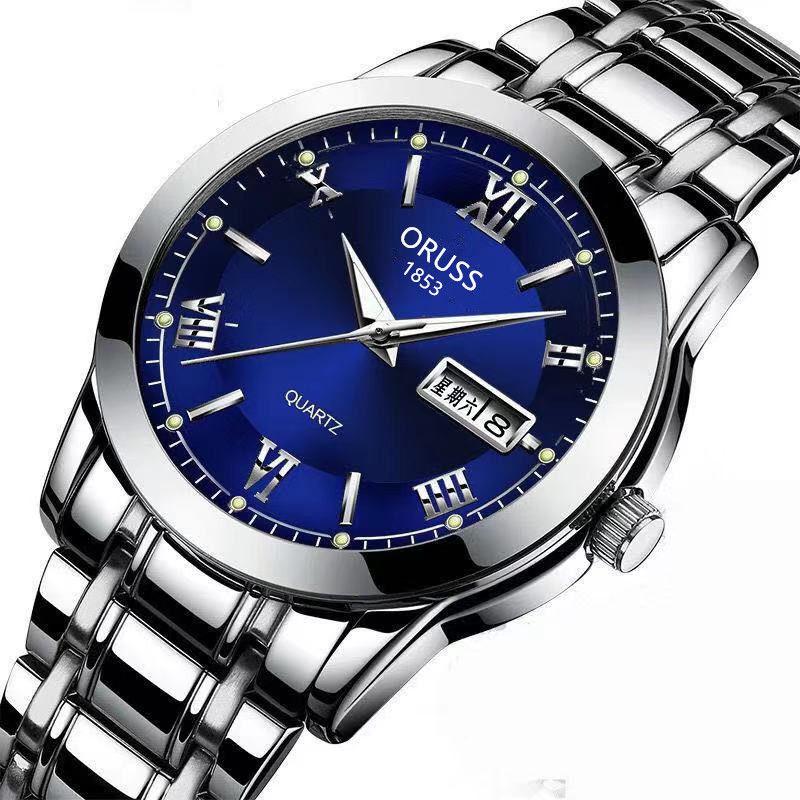 Leisure Mechanical Wristwatches For Men Bracelet Stainless Steel Automatic Watches