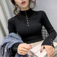 Half-high Neck Bottoming Sweater Women Fall/winter Long-sleeved Stretch Slim-fit Inner Base Sweater Women's Top Sweater