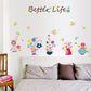 Beautiful Flower Bonsai Garden Wall Stickers Children 'S Room Kids Room Bathroom Decals Nursery Toil