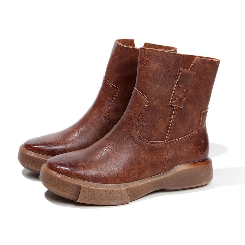 Autumn Winter Boots Women Flat Shoes Female Martin Boots Fashion All Match Ankle Boots Botas