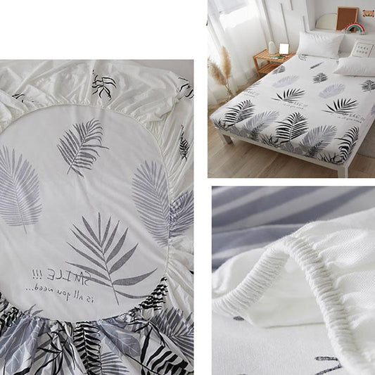 Skin-friendly Cotton Bed Sheet Single Piece Cotton Bed Cover Non-slip Fixed Mattress Cover Dust Protection Cover Bedding