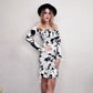 Women Sexy Off-shoulder Dress Long-sleeved  Summer High Waist A-line Dress Sexy Bodycon Dress