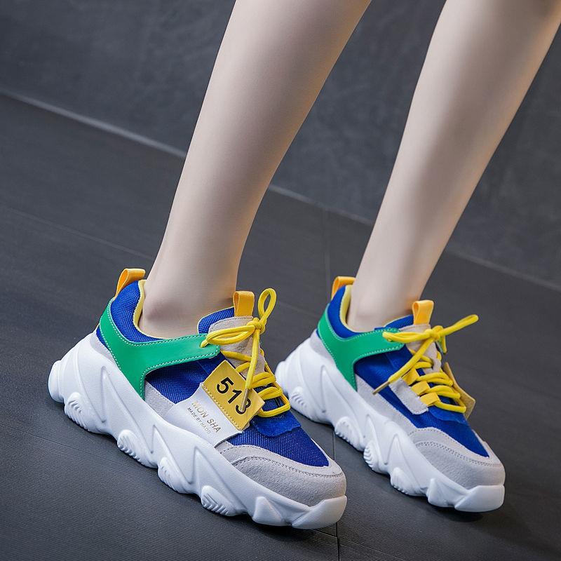 Shoes  Female Students Korean Version  All-match Casual Breathable  Comfortable Sports Shoes Flat Running Shoes