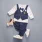 Baby Suit Three-piece Suit Children Boy Suit Kids British Style Flower Girl Dress Tide