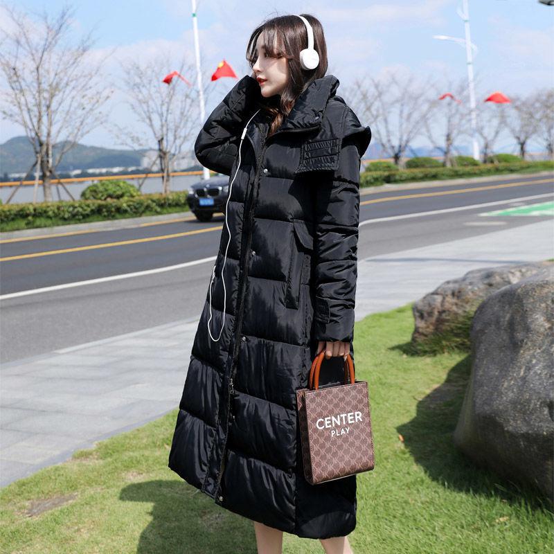 Cotton Clothing Winter Trend and Comfortable Mid-length Over-the-knee Coat Thick Warm Cotton Coat