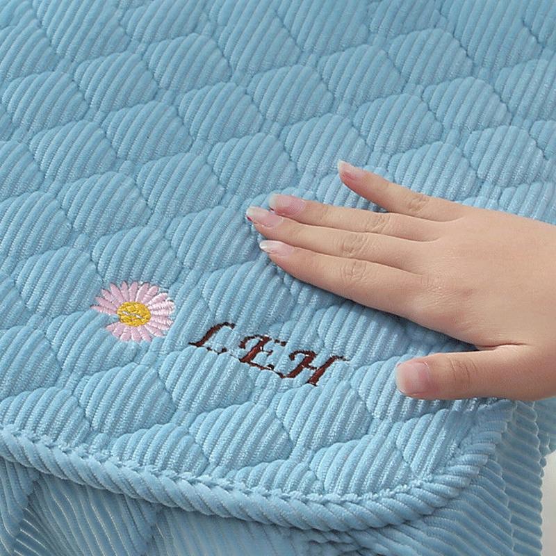 Chair Cushion Plush Chair Cushion Thickened Restaurant Soft Chair Cushion Non-slip Tape Straps Simple Modern Style Easy To Clean