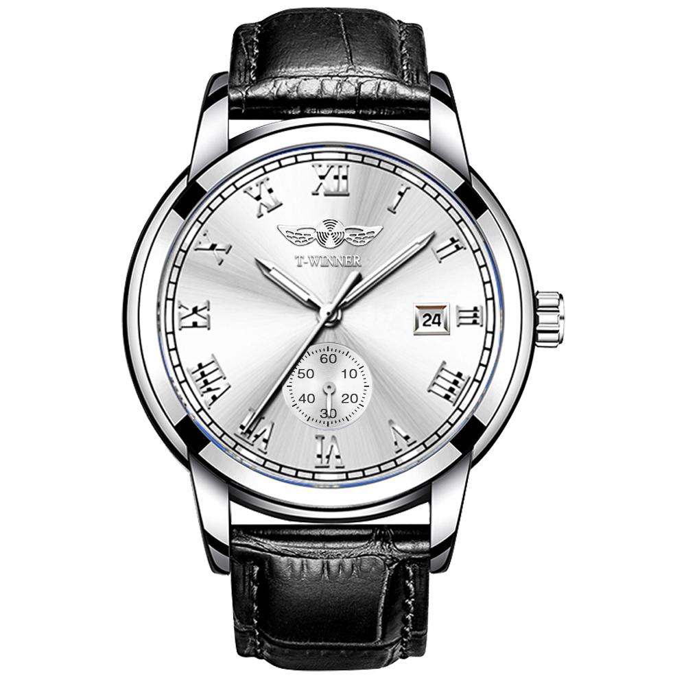 Mens Automatic Mechanical Sport Wristwatches Fashion Steel Watch