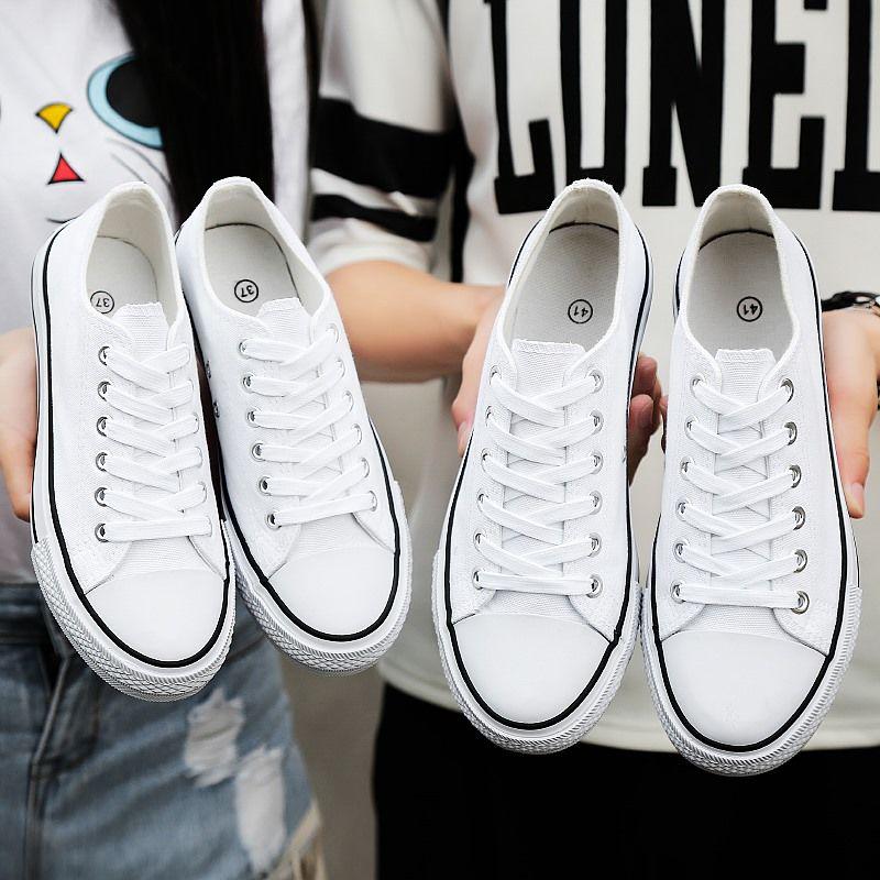 Men's Shoes Canvas Shoes Couple Canvas Shoes Men's Men's Cloth Shoes Board Shoes Low To White Shoes