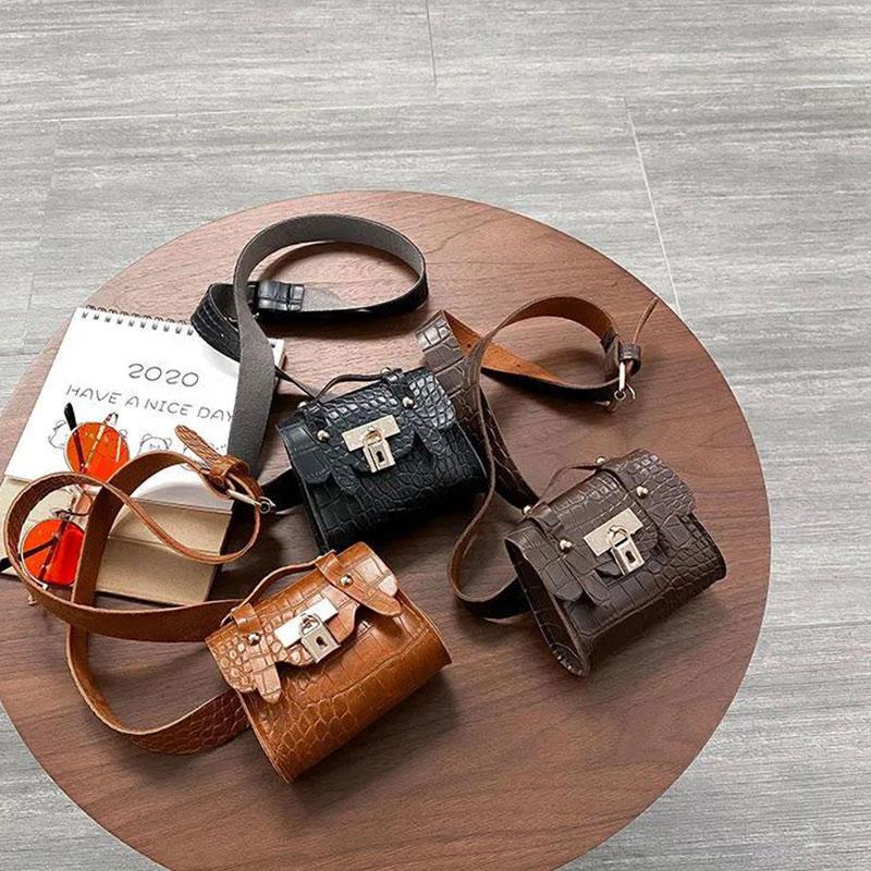 Small Waist Bag Women's Waist Fashion All-match Chest Bag Pin Buckle Belt Decoration Free Perforated Belt Detachable Mini Bag