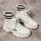 Martin Boots Women's Shoes All-match British Style Short Boots Winter  Cotton Shoes