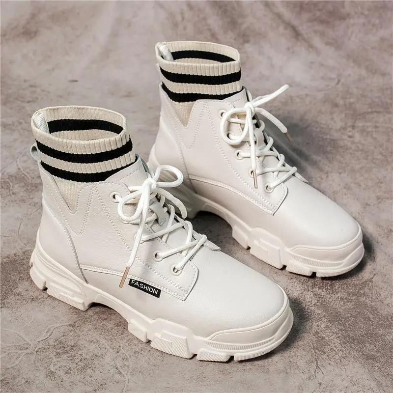 Martin Boots Women's Shoes All-match British Style Short Boots Winter  Cotton Shoes