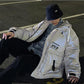 Shiny Cotton Jacket Men's Hooded Hong Kong Style Jacket Korean Version of The Trend of All-match Warm Jacket Winter Loose Casual Padded Jacket