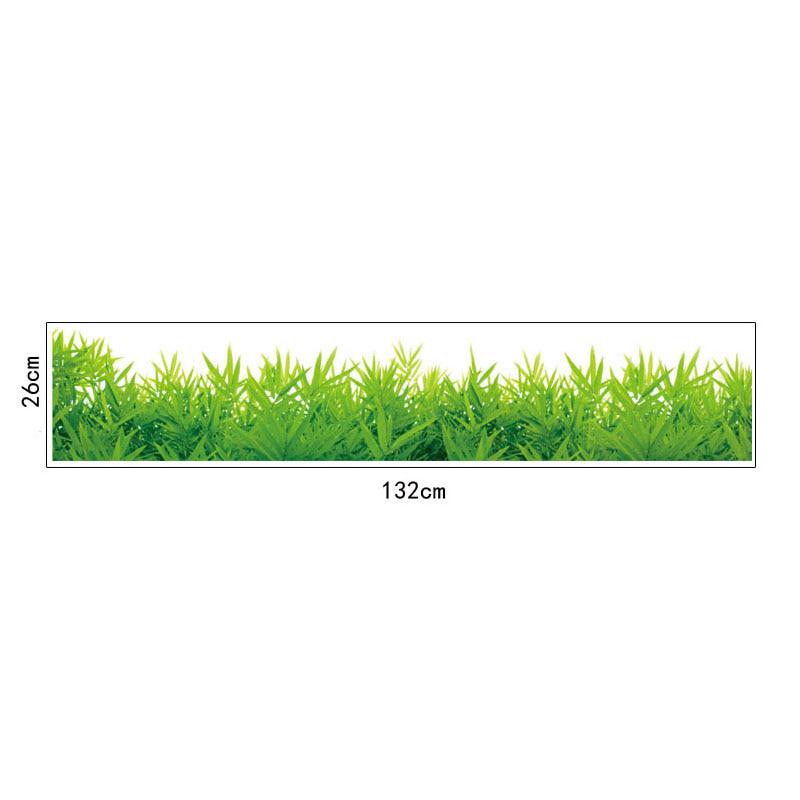 [Wall sticker] Green meadow wall stickers living rooms bedroom window bathroom art decals murals hom