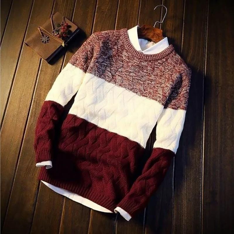 Men's Sweaters Autumn and Winter Korean Version of The Trend of Round Neck Sweatershirts Youth Sweaters for Men