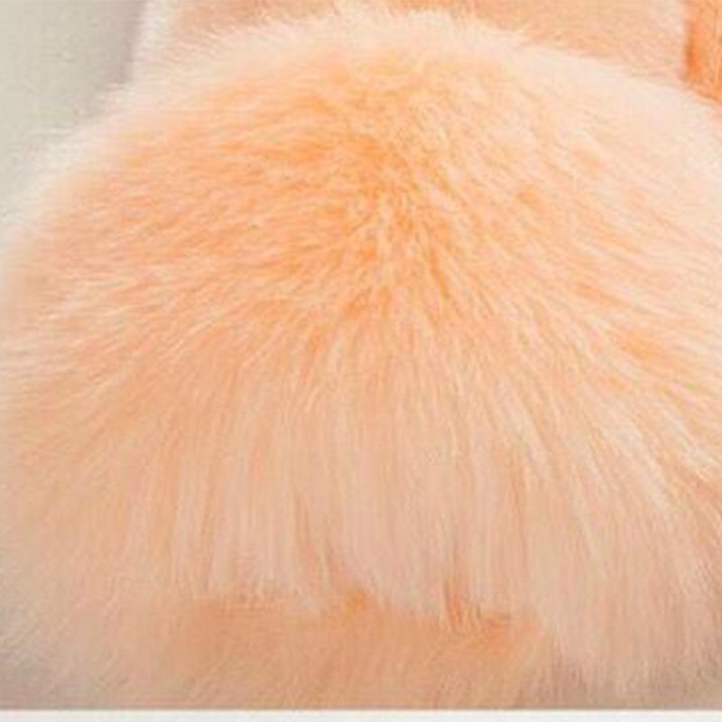 Girls' Fur Winter Jackets Children's Imitation Fox Fur Children Wool Sweater Baby Thickening Solid Color Plush Thickening Warm Cotton Clothing