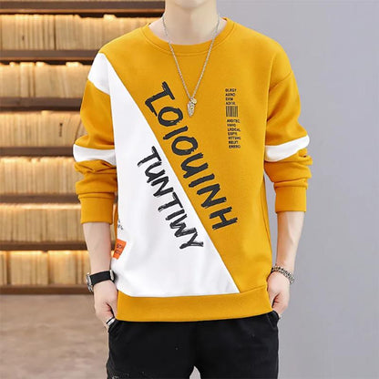 Long-sleeved Sweatshirts Men Autumn Korean Loose Trend Warmth Young Mens Sweater