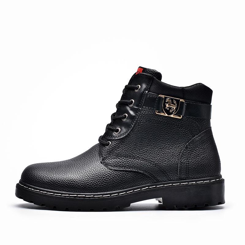 Martin Boots Men's Snow Boots Retro Men High Top Work Shoes Men's Leather Boots Men's Leather Shoes