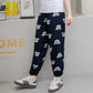 Ladies Pants Wide Leg Bloomers Summer Loose Thin Home Casual Pants Silk Beach Pants