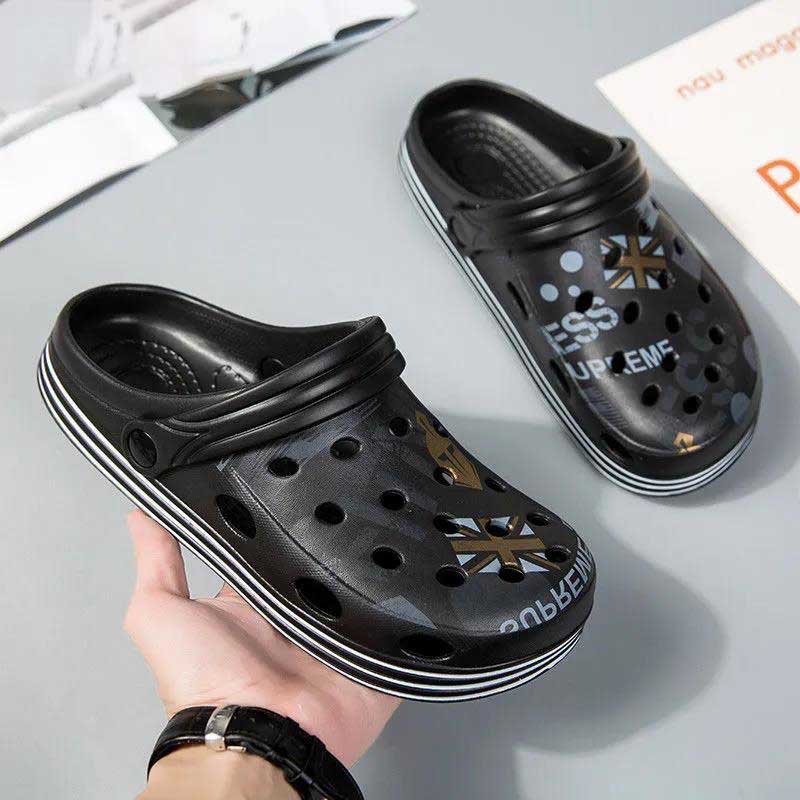 Slippers Men's Summer Outdoor Wear Hole Shoes Outdoor Beach Sandals Outdoor Sandals
