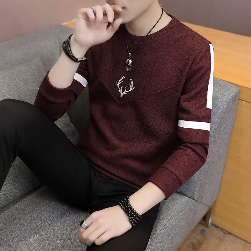 Fashion Men Slim Fit Custom T-shirt Long Stylish Luxury O Neck Fitness T-shirt Tee Shirt