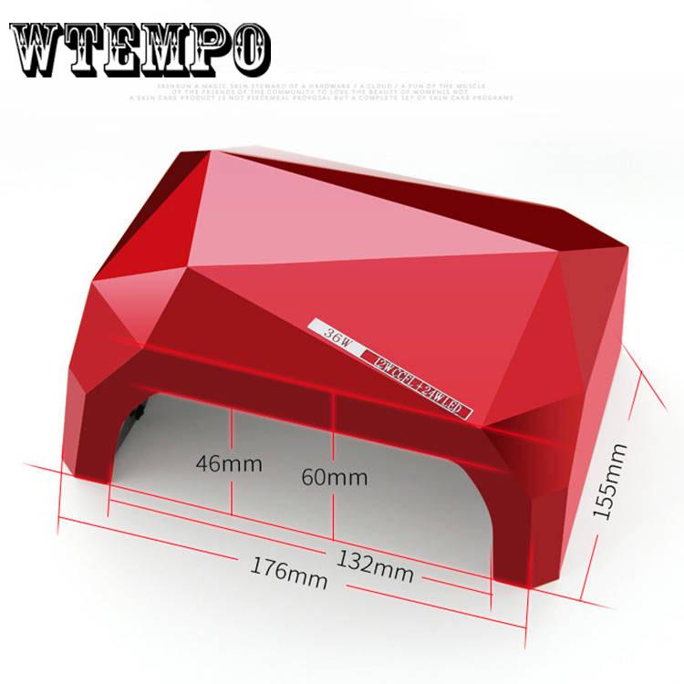 36W Dual UV LED Nail Lamp Nail Machine Gel Polish Gel Varnish Curing Light Timer Nail Art Tools