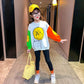 Girls Suit Spring and Autumn Western Style Casual Korean Version Sweater Two-piece Cotton Comfortable Pullover Long-sleeved Suit
