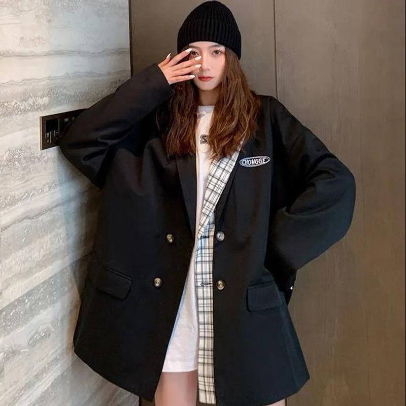 Thin Men's Casual Suits Loose Ruffian Handsome Single-piece Casual Slim Tops Single-piece Long-sleeved Warm Jackets Men's Short Jackets