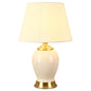 Copper table lamp bedside lamp ceramic lamp high-end luxury table lamps for living room decorated