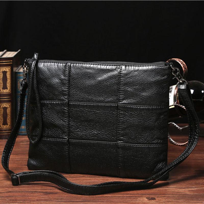Business Briefcase Wemen Retro Zipper Waterproof Leather IPad Handbag Shoulder Bags Computer Bag