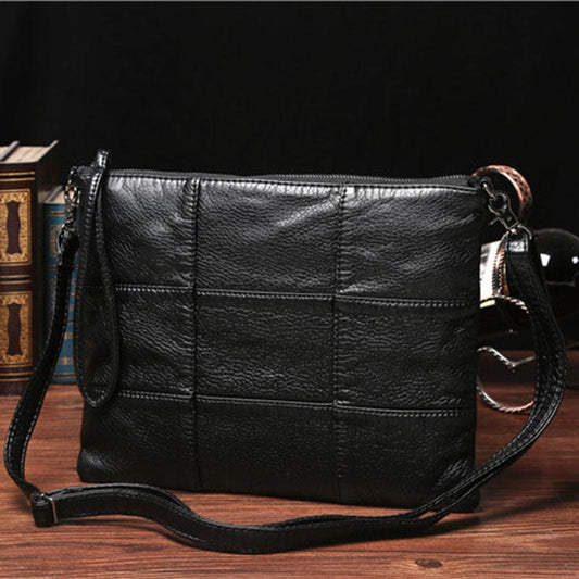 Business Briefcase Wemen Retro Zipper Waterproof Leather IPad Handbag Shoulder Bags Computer Bag