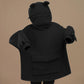 Women's Sweatershirt Zipper 3D Pocket Cute Frog Design Pullover Sweater Coat